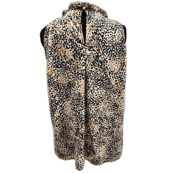 Melloday Sleeveless Halter Neck Keyhold Back Flowy Top - MultiColor - Size XL - Picture 2 of 5